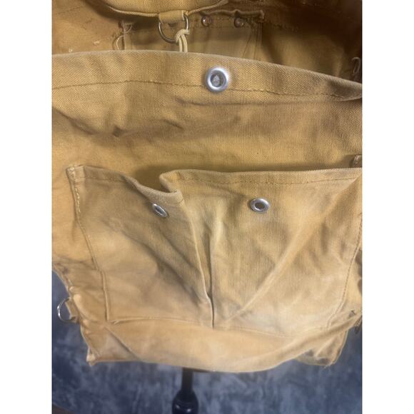 VTG 1940s Sun Tent-Luebbert Co. Duck Canvas Knapsack/Backpack/Rucksack Bag - Picture 15 of 16